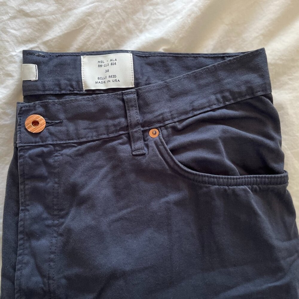 Men's Billy Reid MSL-ALA RN-113-814 Jeans Slim Cut Navy